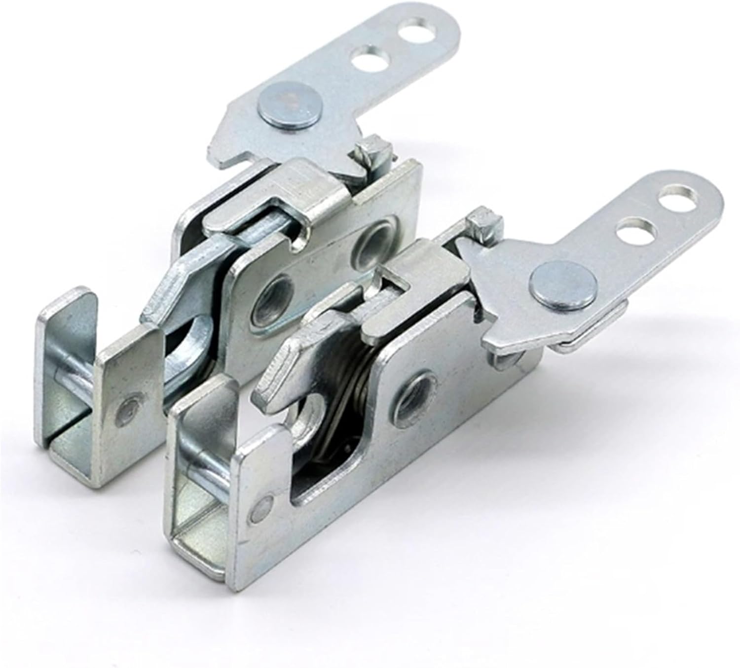 Rotary Manual Claw Latch Latches Door Panel Metal Concealed Slam Lock 1Pcs(A Pair of XK722-2)