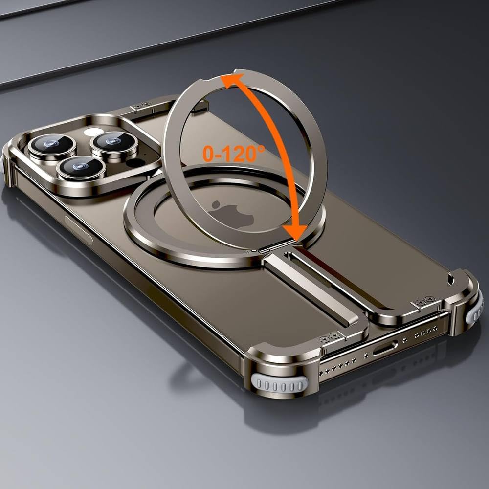 Telefon bezramkowy tytanowy do iPhone'a 14 15 Pro Max, czarny, do iPhone'a 15 ProMax