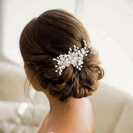 Bridal Hair Comb: Pearl & Crystal Prom Hairstyle Accessory