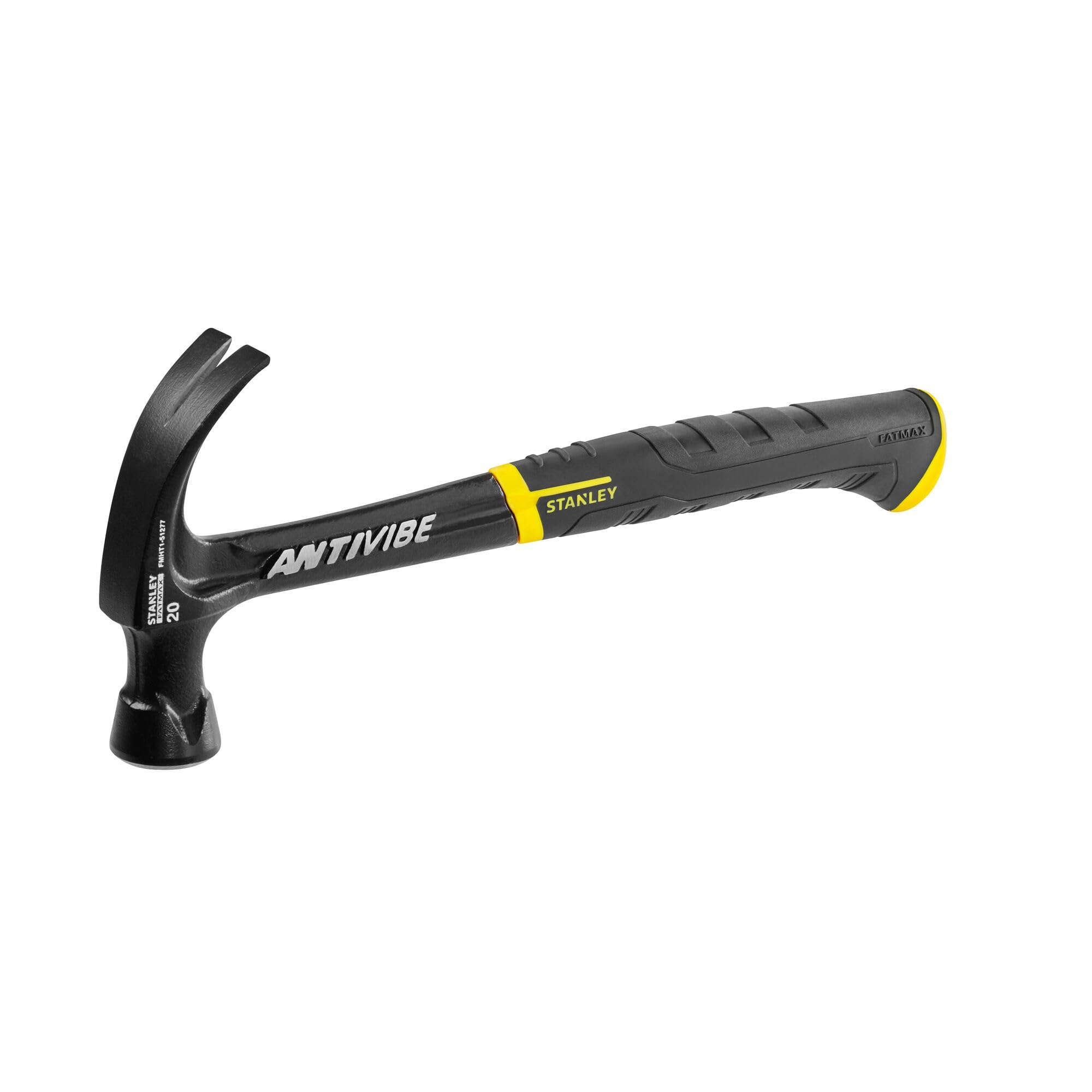 Stanley Black/Yellow 151164 570G 20Oz Fatmax Xl Avx Curve Claw Hammer