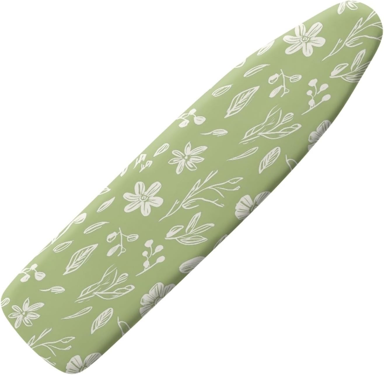 Padded Ironing Board Covers 18 X 49 Light Blue and White Ironing Board Pad and Cover Thick Replacement Drawstring Tightening & Lock, Easy Fit, Scorch & Stain Resistant, Non Slip