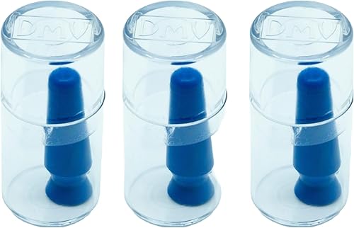 Miniatura 3 de DMV Scleral Cup - Manipulador de lentes de contacto grande, paquete de 3, inserta y elimina lentes de contacto esclerales y prótesis (azul cobalto)