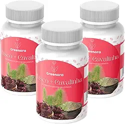 Hibisco com Cavalinha 60 Cápsulas Greenora (Kit 3)