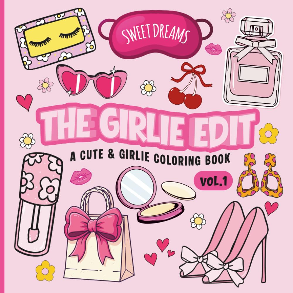 The Girlie Edit: A cute & girlie coloring book