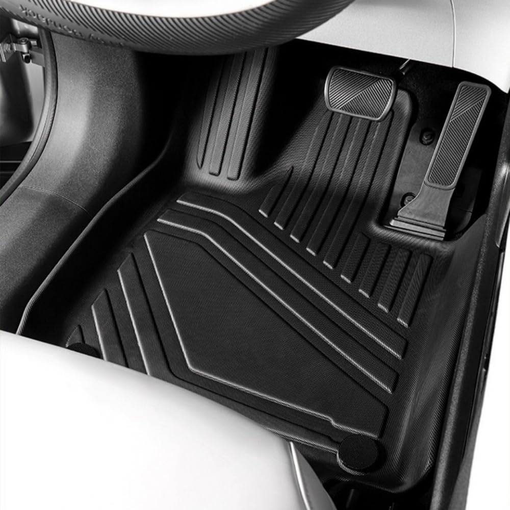 ZPPYF TPE Floor Mats for Hyundai Creta 2021-2025 All Weather Waterproof Anti-Slip Heavy Duty Odorless Set of 4 — view 2