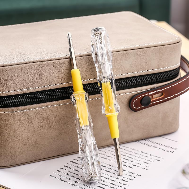Image of Induction Power Detector Electrician Intelligent Voltage Tester Non-Contact Induction Test Pencil Dual Function Cross Slotted Electric Indicator,Testers,Voltage Testers, Silver