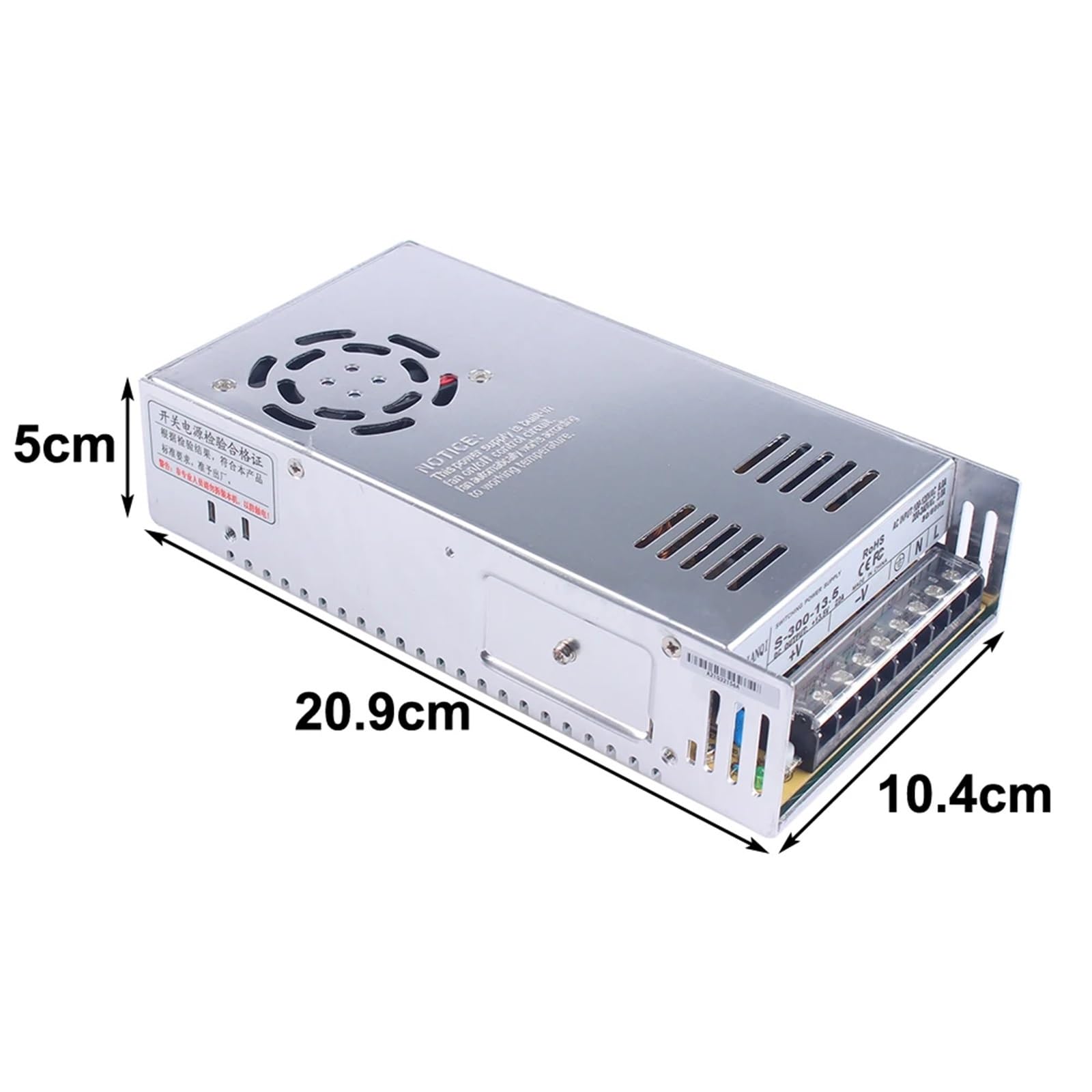 S-300W 12V 13,5 V 24V 48V Schaltnetzteil Treiber 100-240V AC zu DC Adapter Konverter Einzelausgang 50/60HZ(24v-300w)
