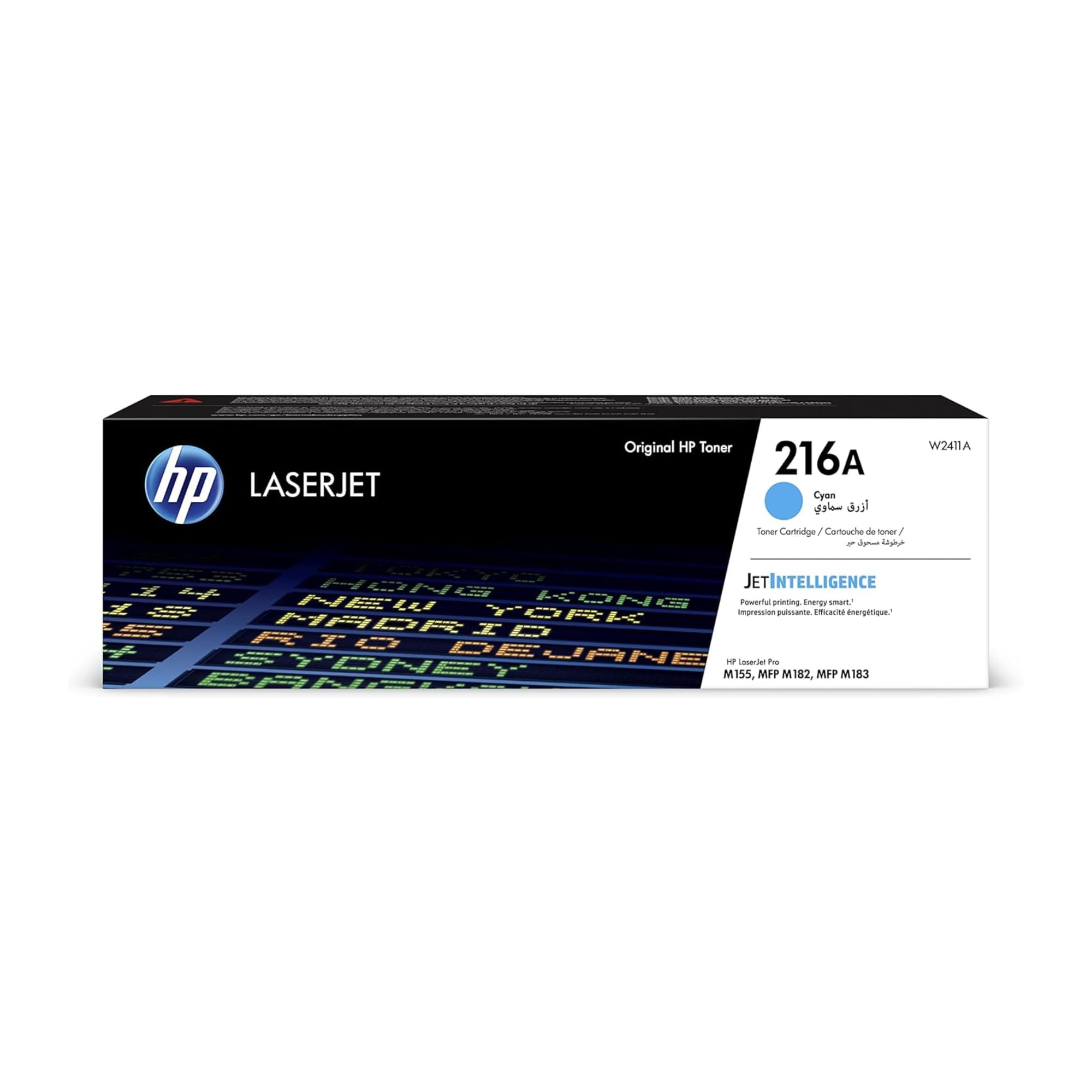 HP 216A W2411A, Cartuccia Toner Originale HP da 850 Pagine, Compatibile con le Stampanti HP LaserJet Pro M155, MFP M188, MFP M183, Ciano
