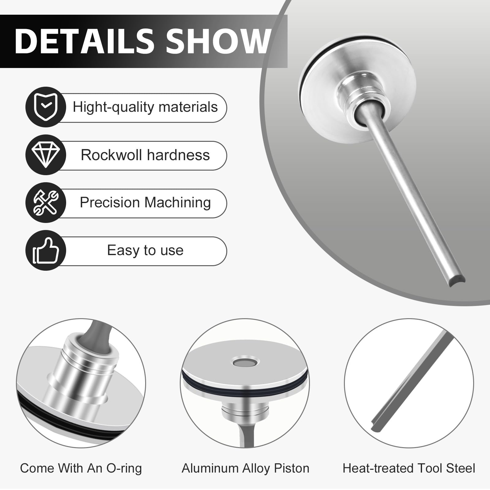 Pro-Parts Piston Driver For Hitachi NV83A NV83A2 NV83A3 Nailers - Aftermarket Replacement, Aerospace Aluminum, Heat-Treated Tool Steel - View #14