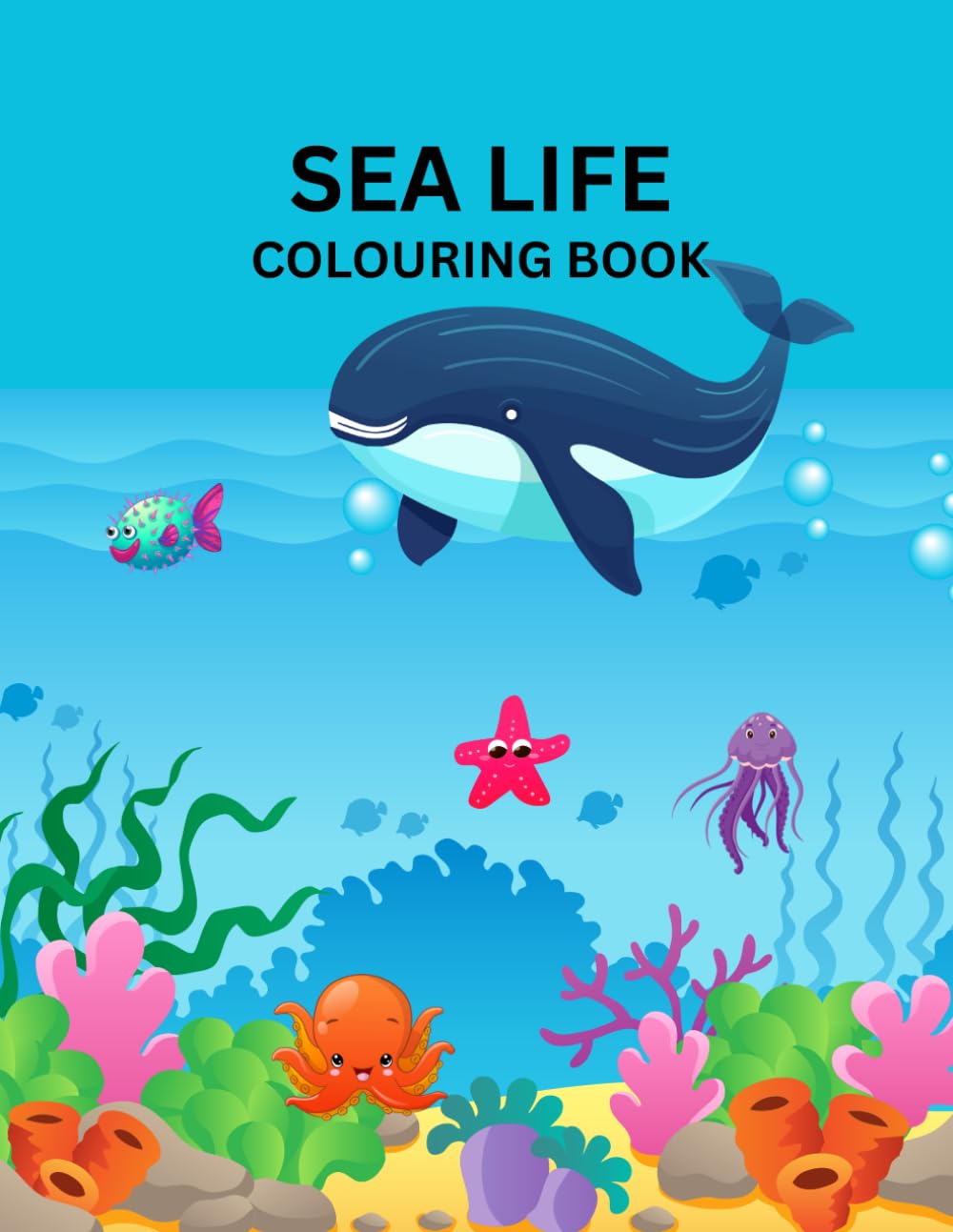 Sea Life colouring book