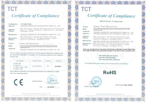 Miniatura 7 de Batería de iones de litio de 6000 mAh HIL36B repuesto para batería de 36 V B36 CPC, negro y rojo, pequeña compatible con herramientas inalámbricas