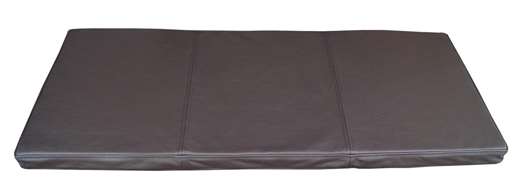 Quattro Meble Bankauflage Aus Echtleder – Sitzkissen 40x80 Cm, Schwarz, Doppelt Genäht, Mit 5 Cm Schaumstoff, Beidseitig Leder, Für Bänke