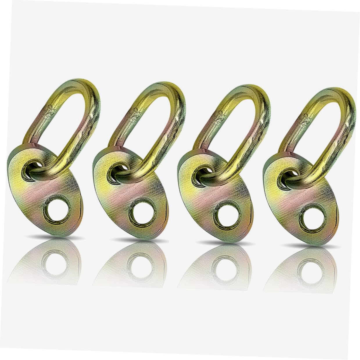 Set di anelli di sollevamento del motore e design versatile con struttura in lega di alluminio, 4 pezzi per una garanzia di sicurezza, adatto per sollevamento motore e applicazioni di supporto