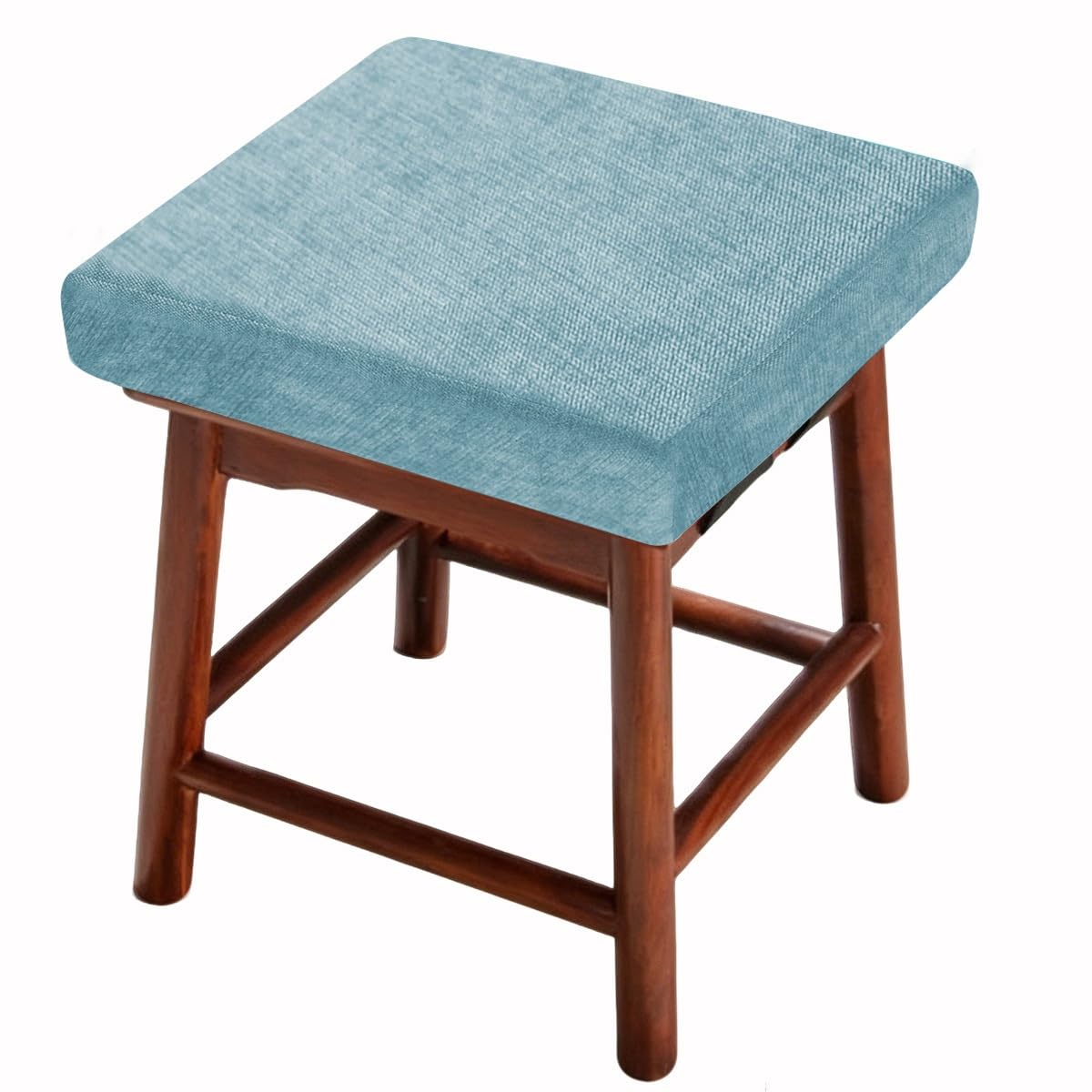 Coussin de tabouret de bar carré chenille lavable 58x58