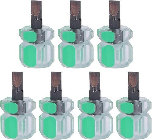 Hztyyier 7 destornilladores de cabeza plana, juego de mini destornilladores para máquina de coser con mango ergonómico antideslizante para uso