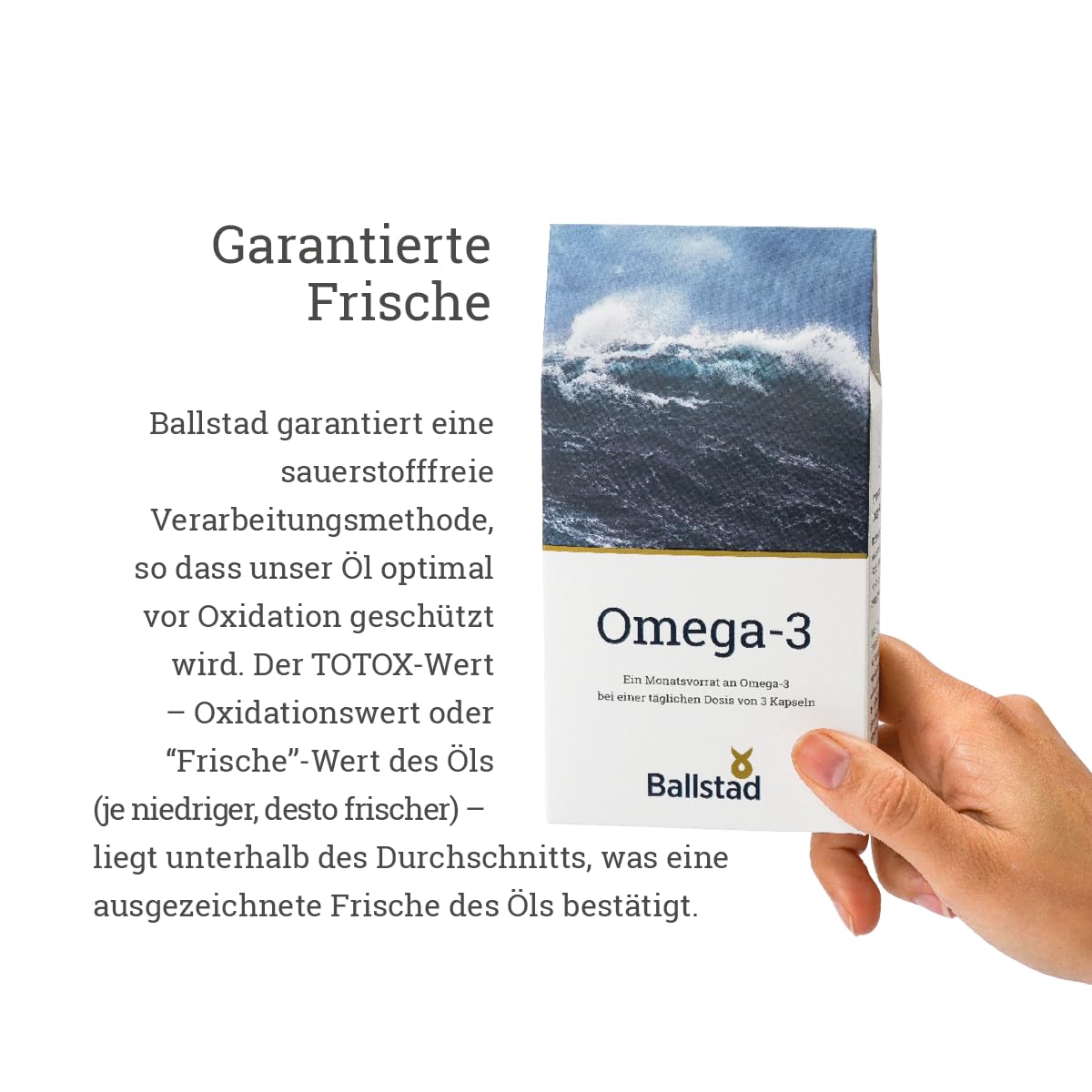 1050mg Omega 3 Fischöl Kapseln 93 Stück - mit 540mg EPA und 390mg DHA. Aus nachhaltigem Fischfang und frei von Zusatzstoffen. Made in Norway. Nachfüllpackung für 1 Monat