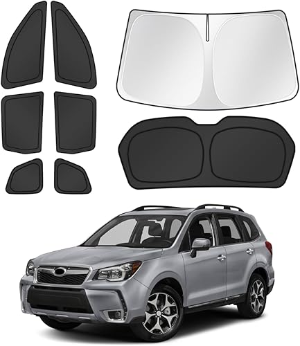 Miniatura 39 de Parasoles para parabrisas de automóvil, cubierta para ventana lateral y trasera, protección de privacidad, mantiene el vehículo fresco, color negro