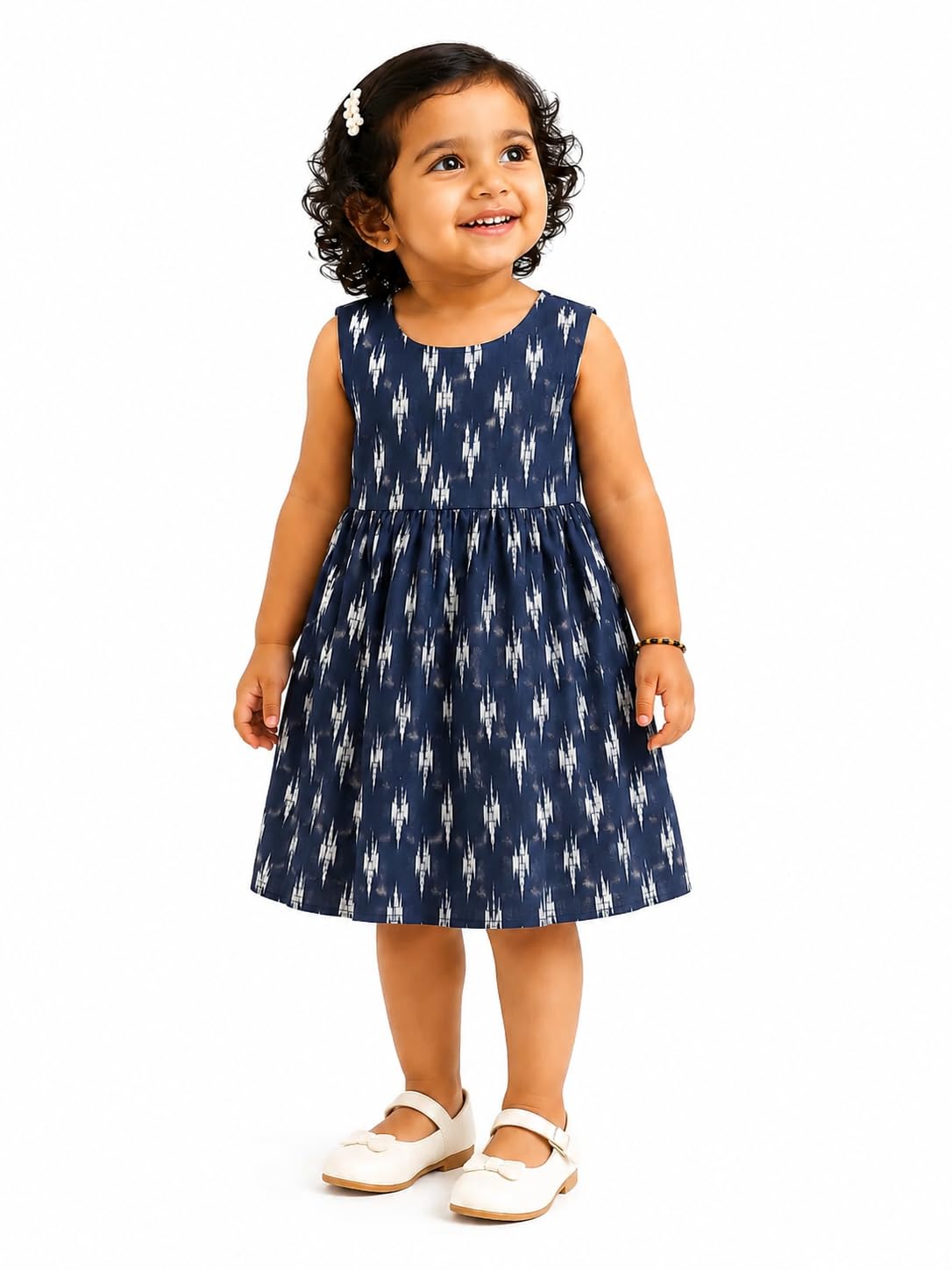 Baby Girls Cotton Printed Frock | Sleeveless A-Line Dress | Soft, Skin-Friendly & Breathable | Casual, Birthday, Playtime & Everyday Wear-image-24