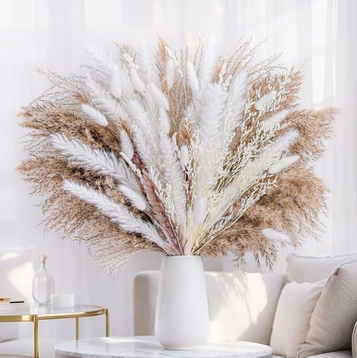 58 PCS Rabbit Tail Grass Flores Secas Estilo Boho miniatura 4