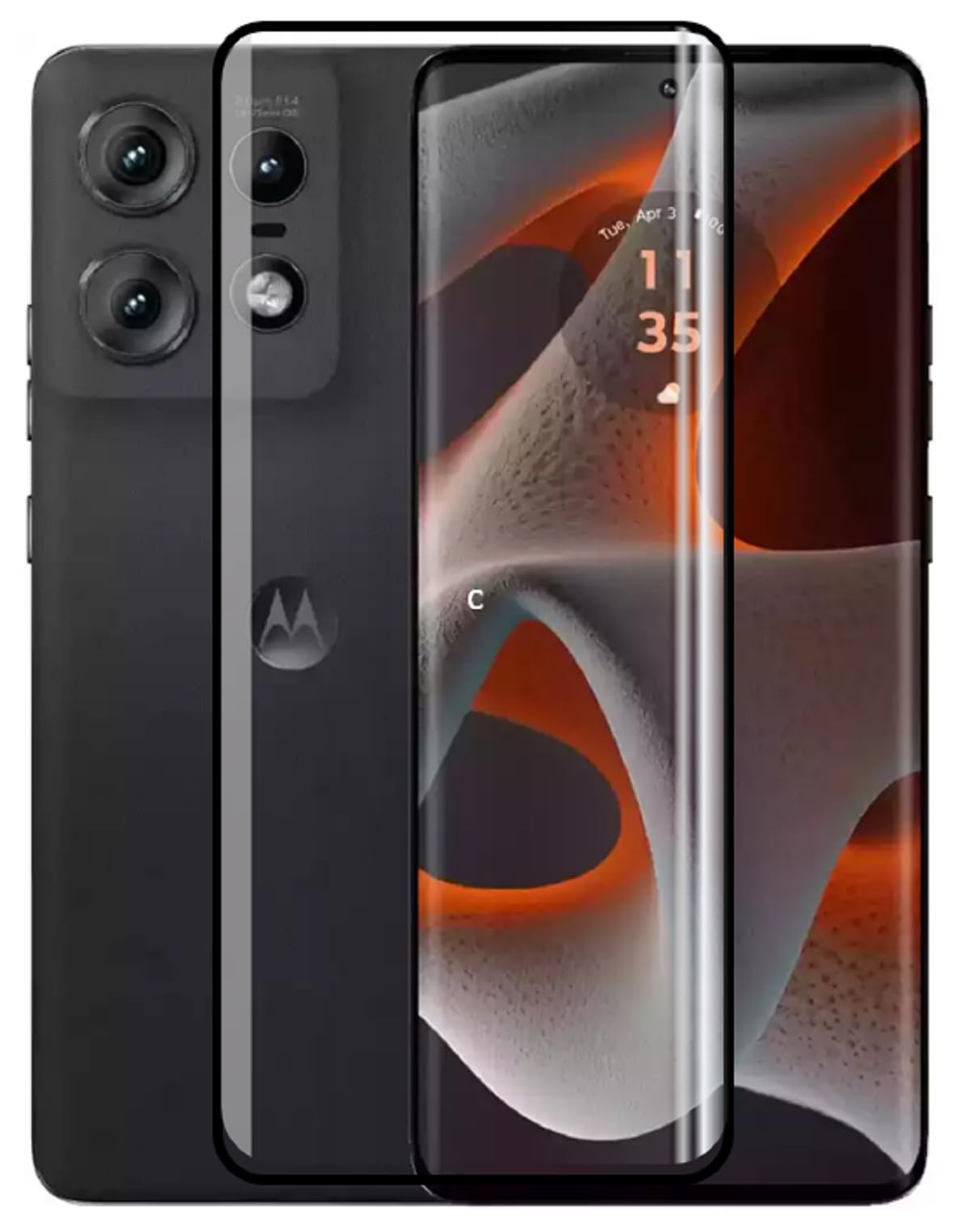 NEMIZI 0.3mm Flexible Tempered Glass For Motorola Edge 50 Pro 5G -3D Curved Edges (Full Screen Coverage) (B0D2BF9XSH) Amazon Price History, Amazon Price Tracker