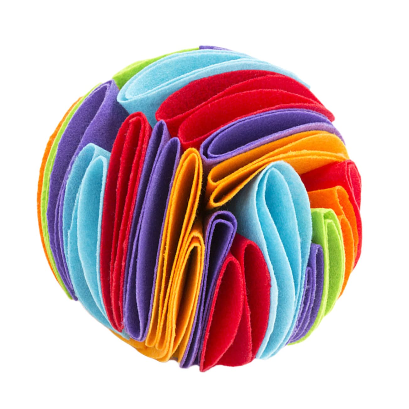 Angoily 2piezas Juguete Interactivo para Perros Bola Olfativa Fugas De Comida Juguete De Masticar para Mascotas para Casa y Jardín Material De Fieltro Resistente y Colorido
