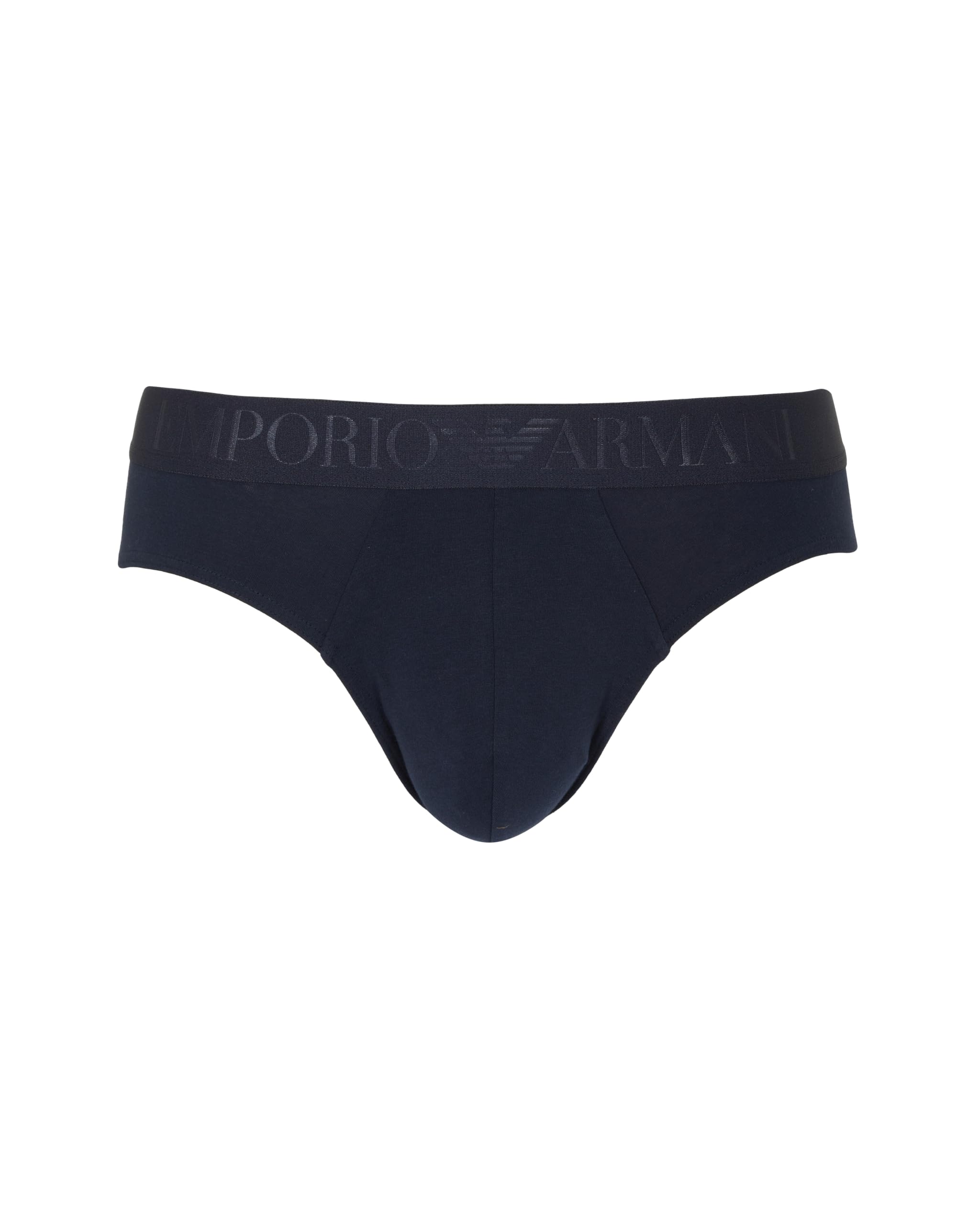 EMPORIO ARMANI Men's Basic Elastic Brief, Blue, S