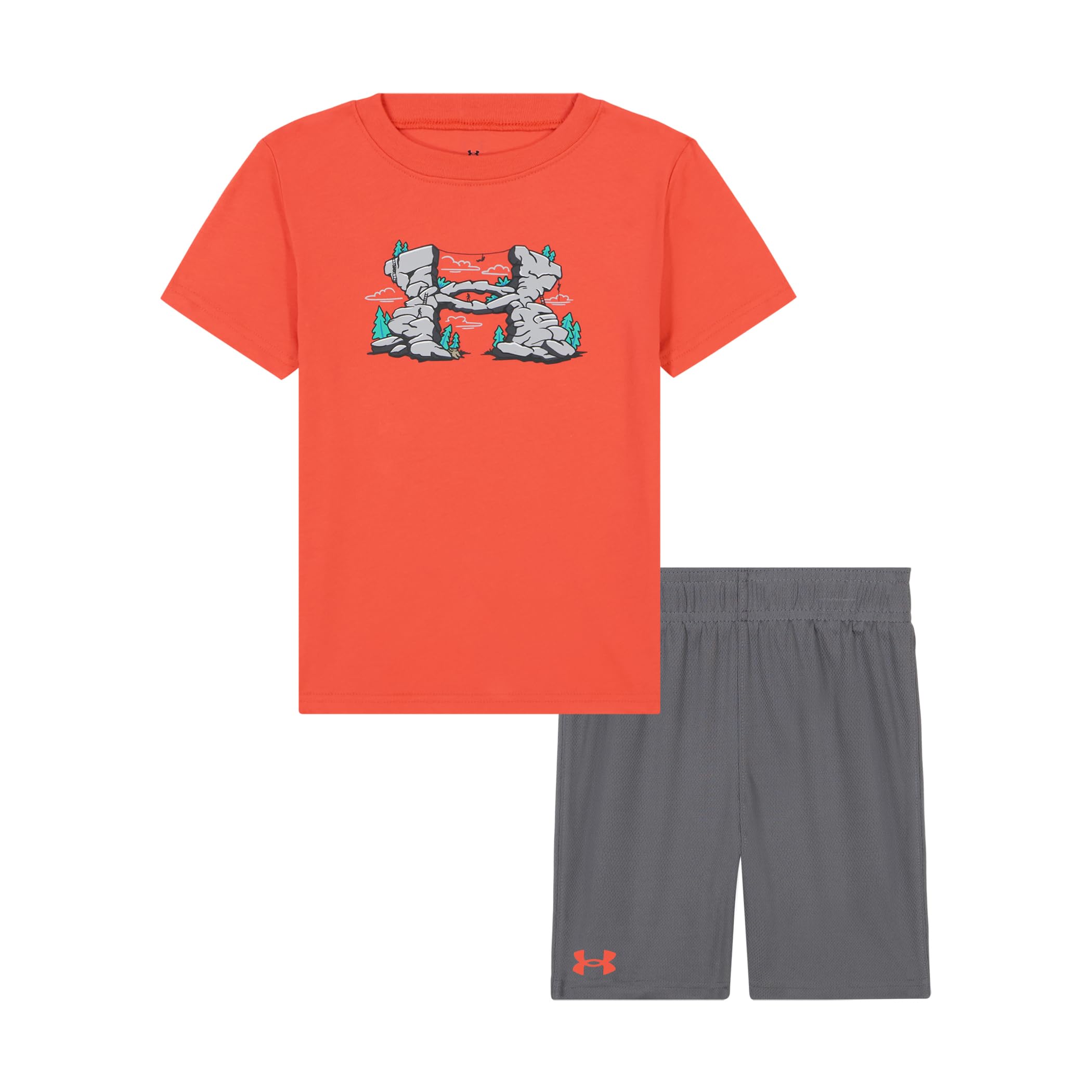 Under Armour Boys' 2-Piece Short Sleeve Tee and Shorts, Outdoor Collection