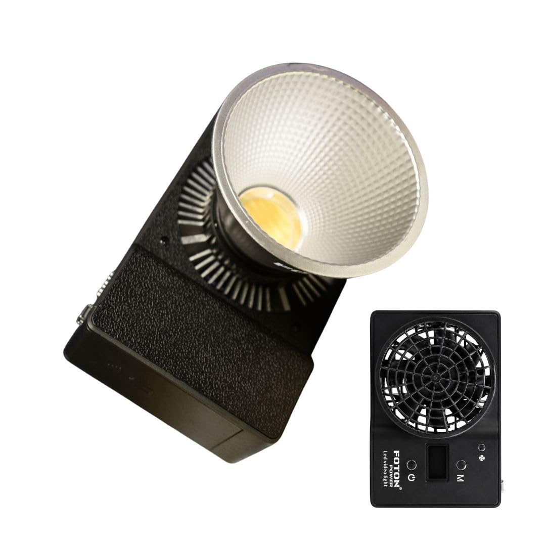 100W COB Lights - PD 3.0 Powered, Led Video Light 2800K-6800K,14500Lx,CRI 96+, Knob Control, Compact & Lightweight, Type-C Power Supply,for Portrait/Studio Lights,Mini Bowens Mount-image-46