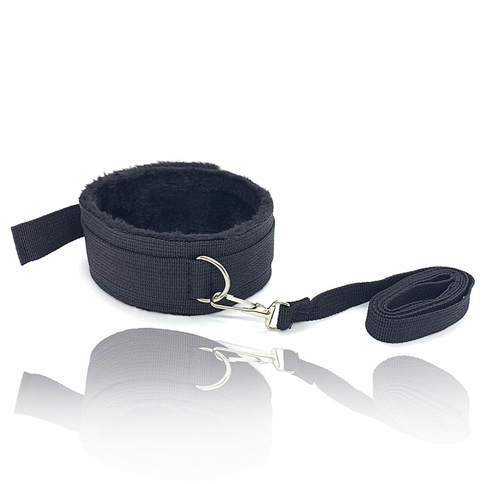 Set di 23 pezzi per bondage multifunzionale, kit di plug anali con cinghie in nylon e peluche BDSM per giochi di allenamento di coppia -LC21ITW (Nero:Z)