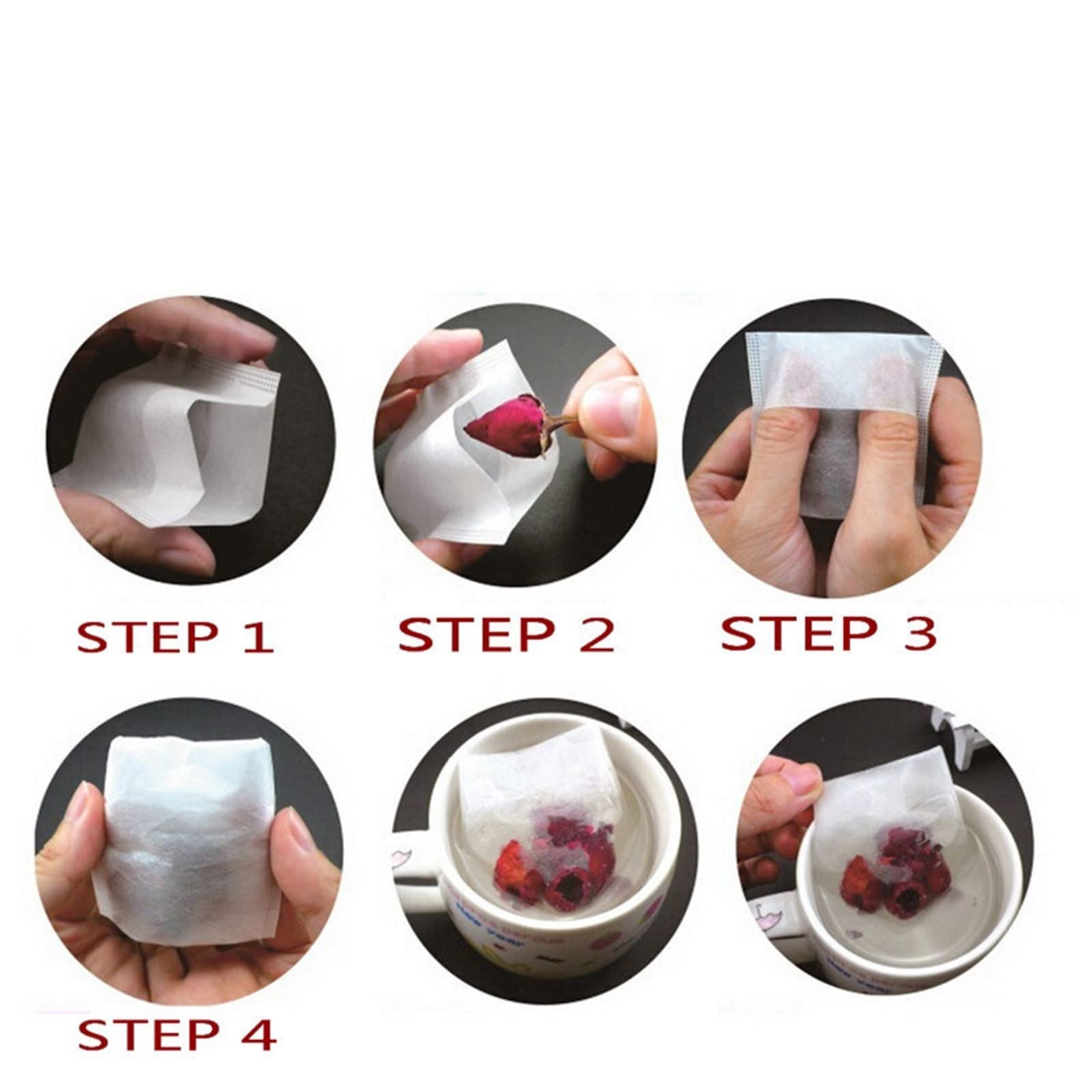 Colador de té plegable de papel de filtro reutilizable, filtro de acero inoxidable, red de té
