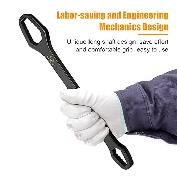 ZUZUAN 2pcs Black Universal Wrench,8-22mm Universal Torx