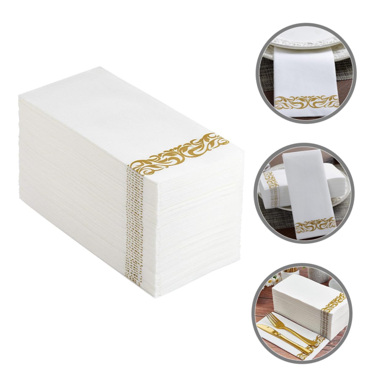 100piezas Toallas De Mano Desechables Uds Decorativas Papel Para Boda y Cumpleaños