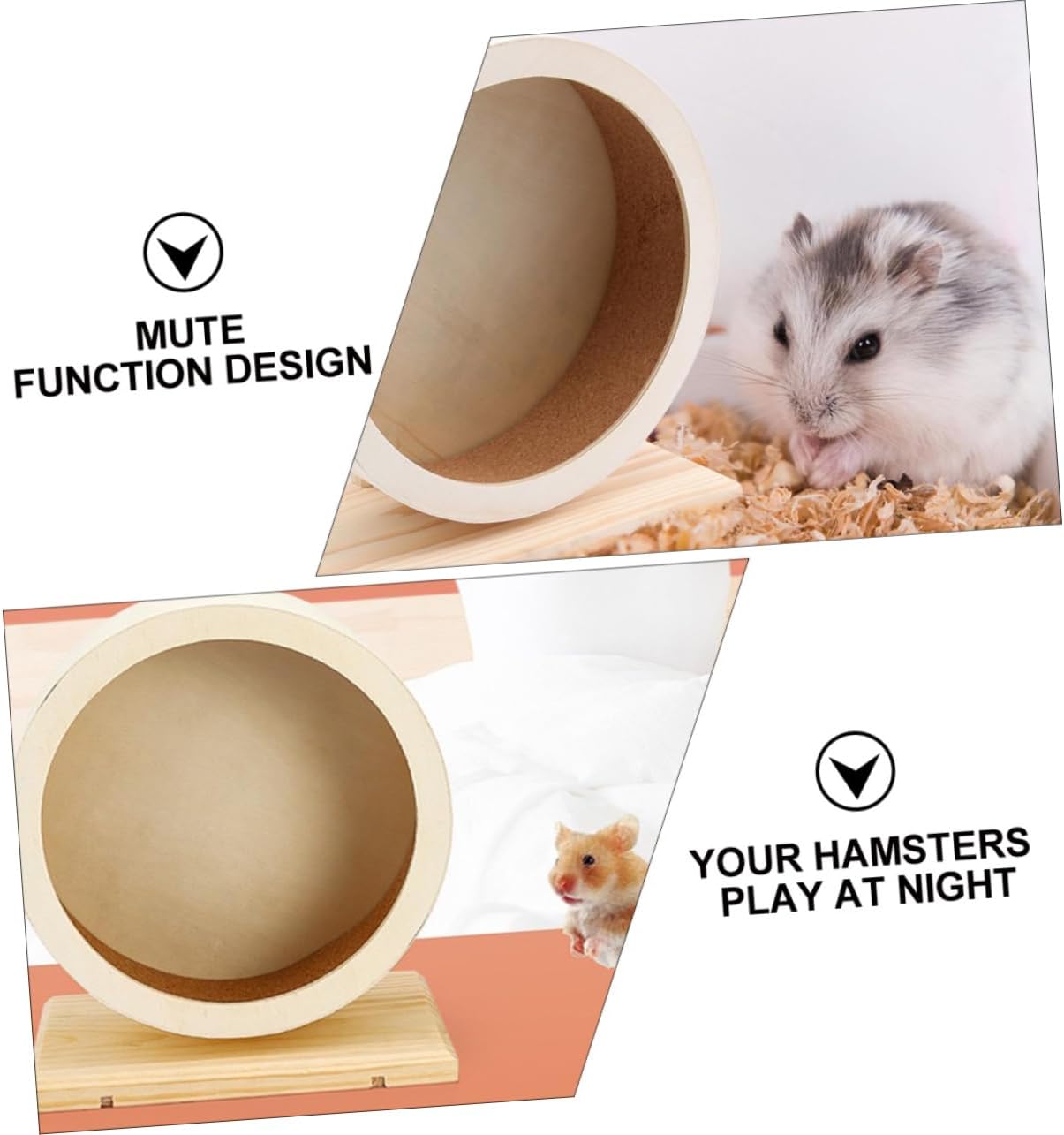 Chinchilla Wheel Toy Dwarf Hamster Exercise Wheel for Hamster Pet Sports Toy Mute Function