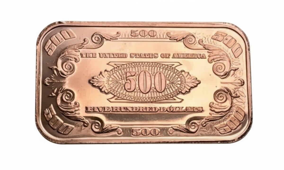 1 oz (AVDP-Unze) 99.9% reines Kupfer - Kupferbarren "McKinley Note" in original Lindner Kapsel