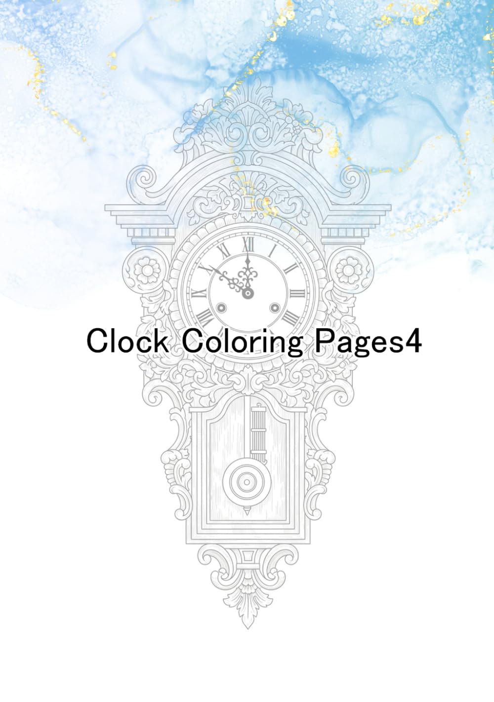 Clock Coloring Pages4 (時計の塗り絵)