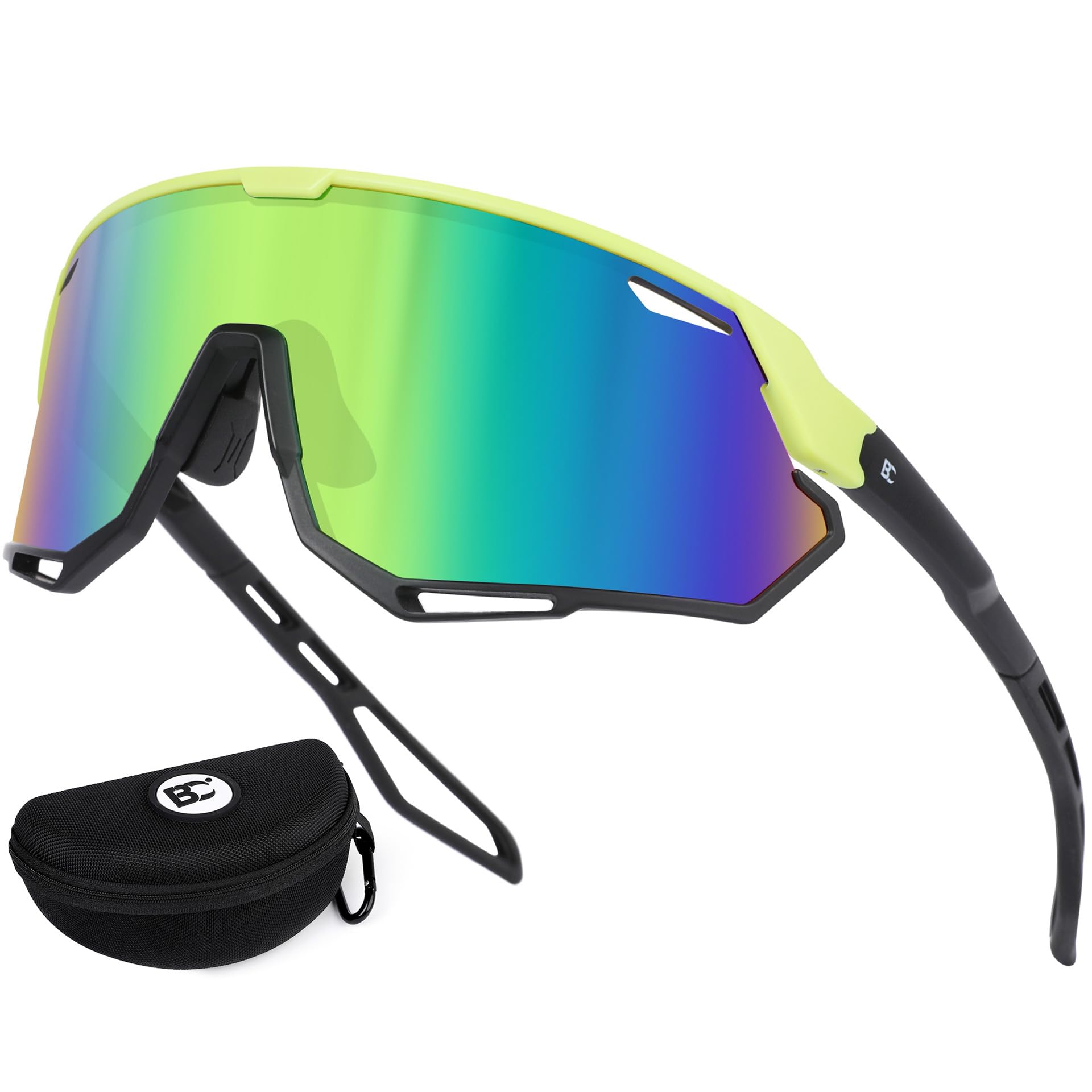 BIRCEN Sunglasses for Baseball Running Cycling : Wrap-around Sport Glasses