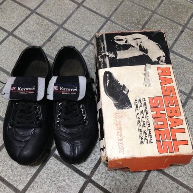 未使用 ヴィンテージ 野球スパイク KEYSTON キーワード：野球スパイク