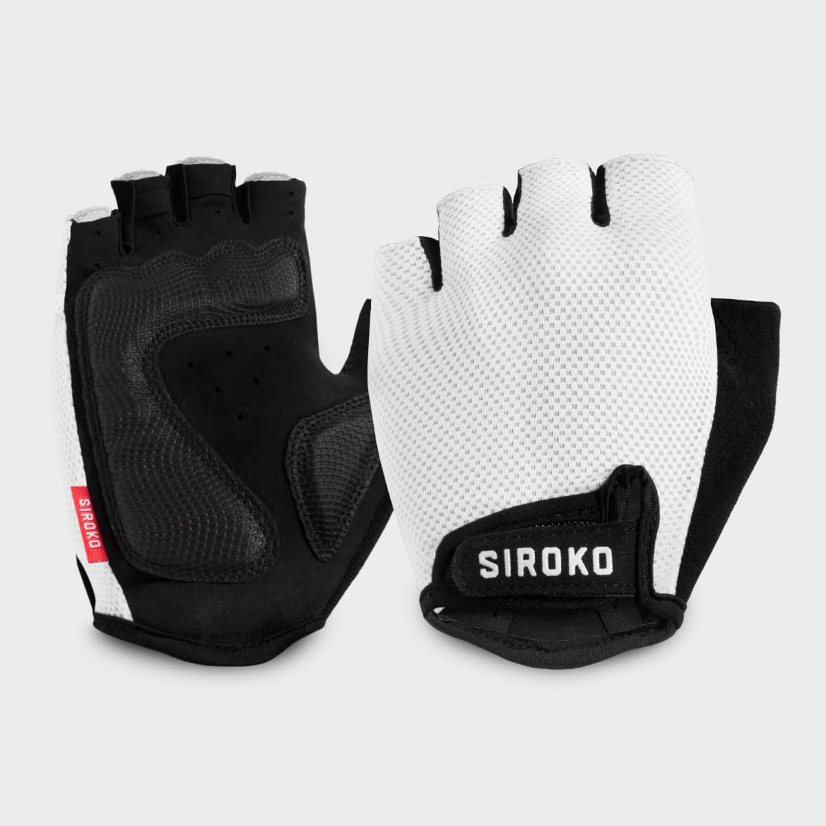 SIROKO Guantes Ciclismo Aero Hombre y Mujer Alcolchados Ligeros y Transpirables