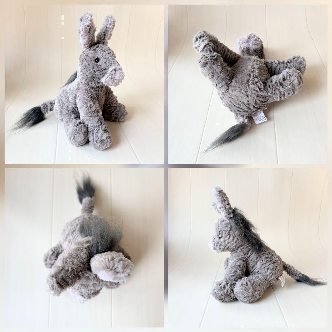 Amazon.co.jp: NANA's shop 馬 うま ウマぬいぐるみ グレー ファースト