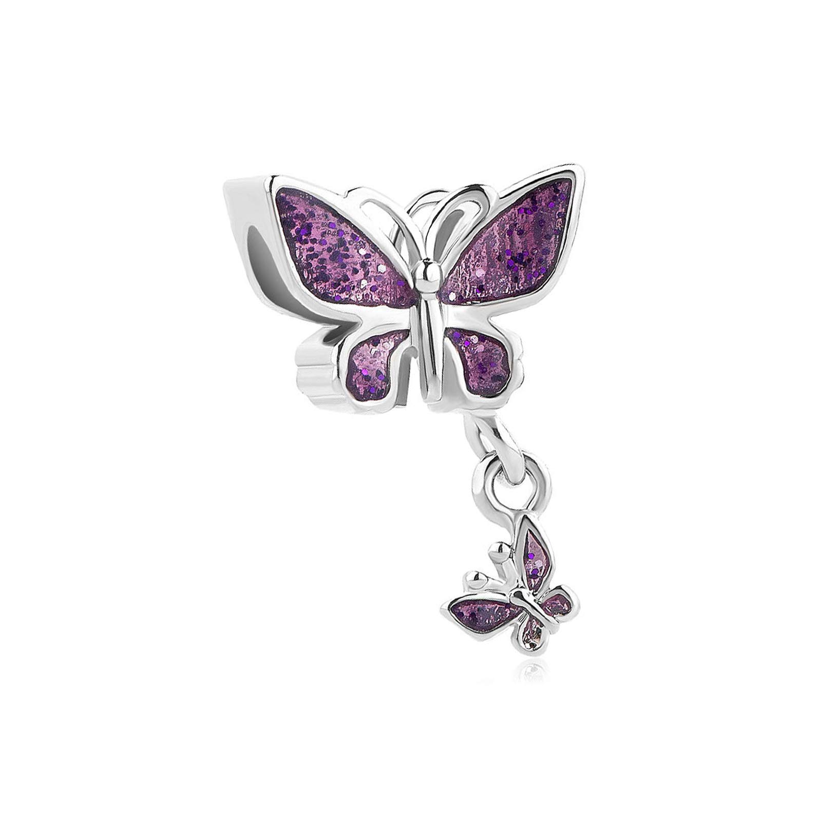 Chili JewelrySparkling Butterfly Charm Beads Compatible With Pandora Charms Bracelets