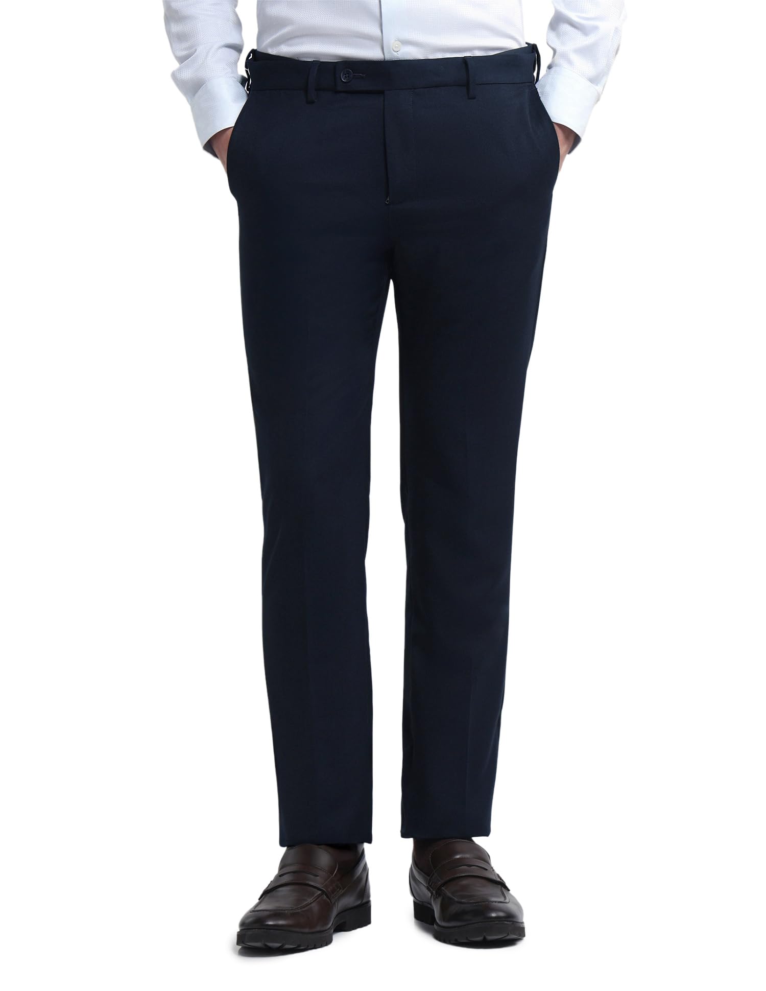 arrow Men's Regular Fit Twill Trousers-picture-14