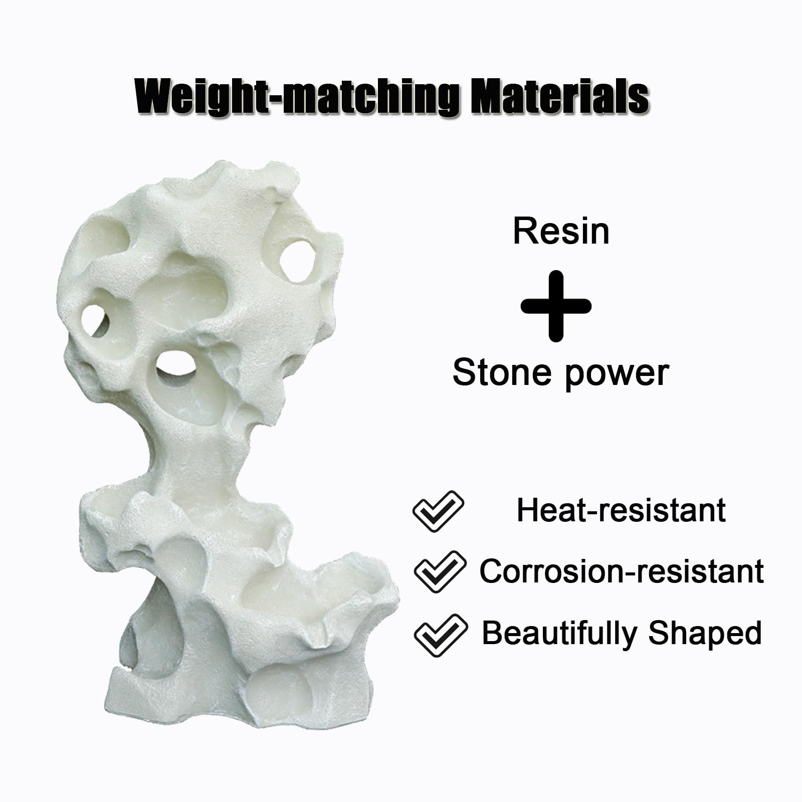 Roccia Artificiale, Rocce Decorative, Sassi da Giardino, Ecologiche, Inodore, Adatte per Cortili(Brass)