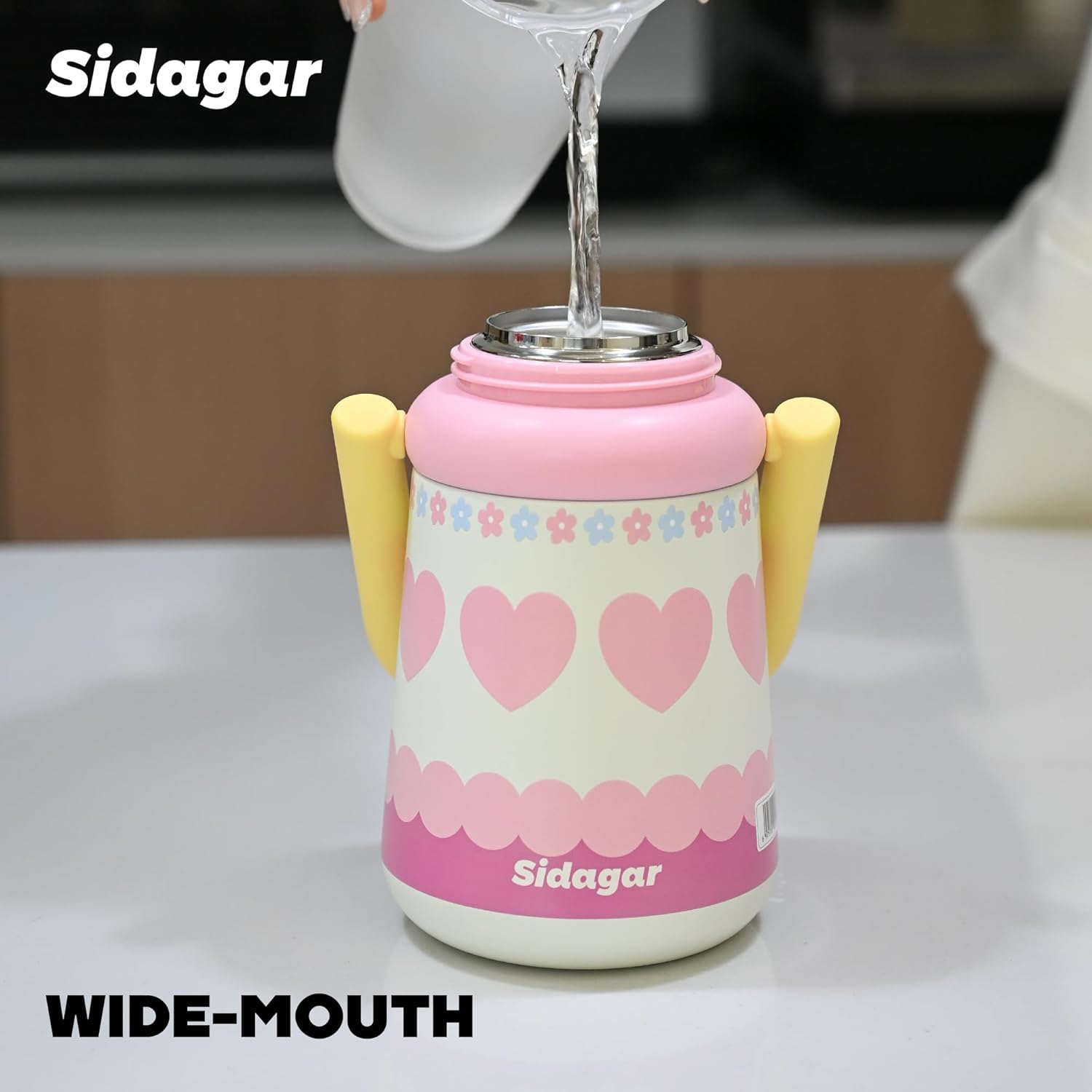 27 oz Insulated Tumbler with Flip Straw, Water Bottle with Handle and Lid, Kids Stainless Steel Vacuum Travel Mug, Leak-Proof, Cute Cups for Women School Birthday Gift, Pink - Image 7