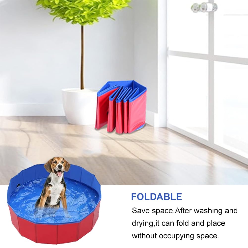 Piscine Chien Petit,50x8cm Piscine pour Animaux,PVC Piscine pour Chien,Bassin de Baignade pour Chats,pour Animaux,Enfants,1 pièce