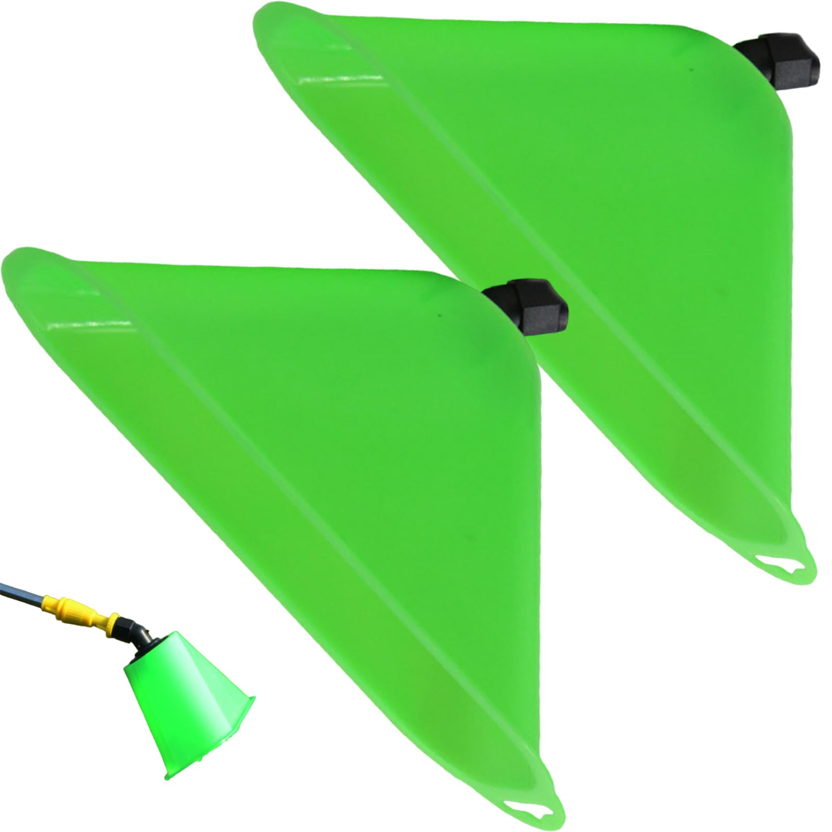 Grsrkep 2 Pack Sprayer Windproof Hood Cover, Horn Shape Lawn Weed Sprayer Nozzle Replacement Accessory for Outdoor Garden Yard