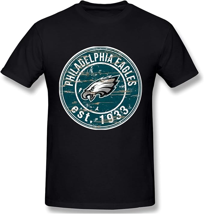 Philadelphia Eagles Men's Pure Cotton Fashion Short Sleeve TShirt