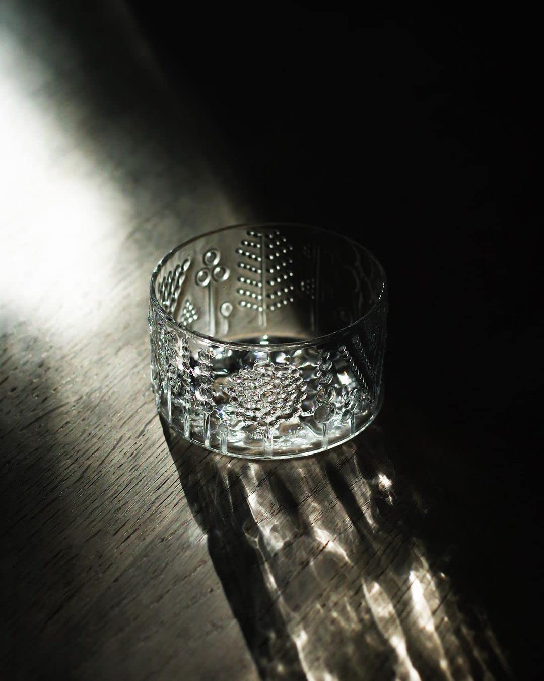 Iittala Flora Bowl Glas Schale, 80 mm, Transparent, Design von Oiva Toikka, Dessertschale mit Blumenmotiv, Servierschälchen, Glasschälchen, Kompottschale, Snackschale, Mini-Schale, Servierschale klein