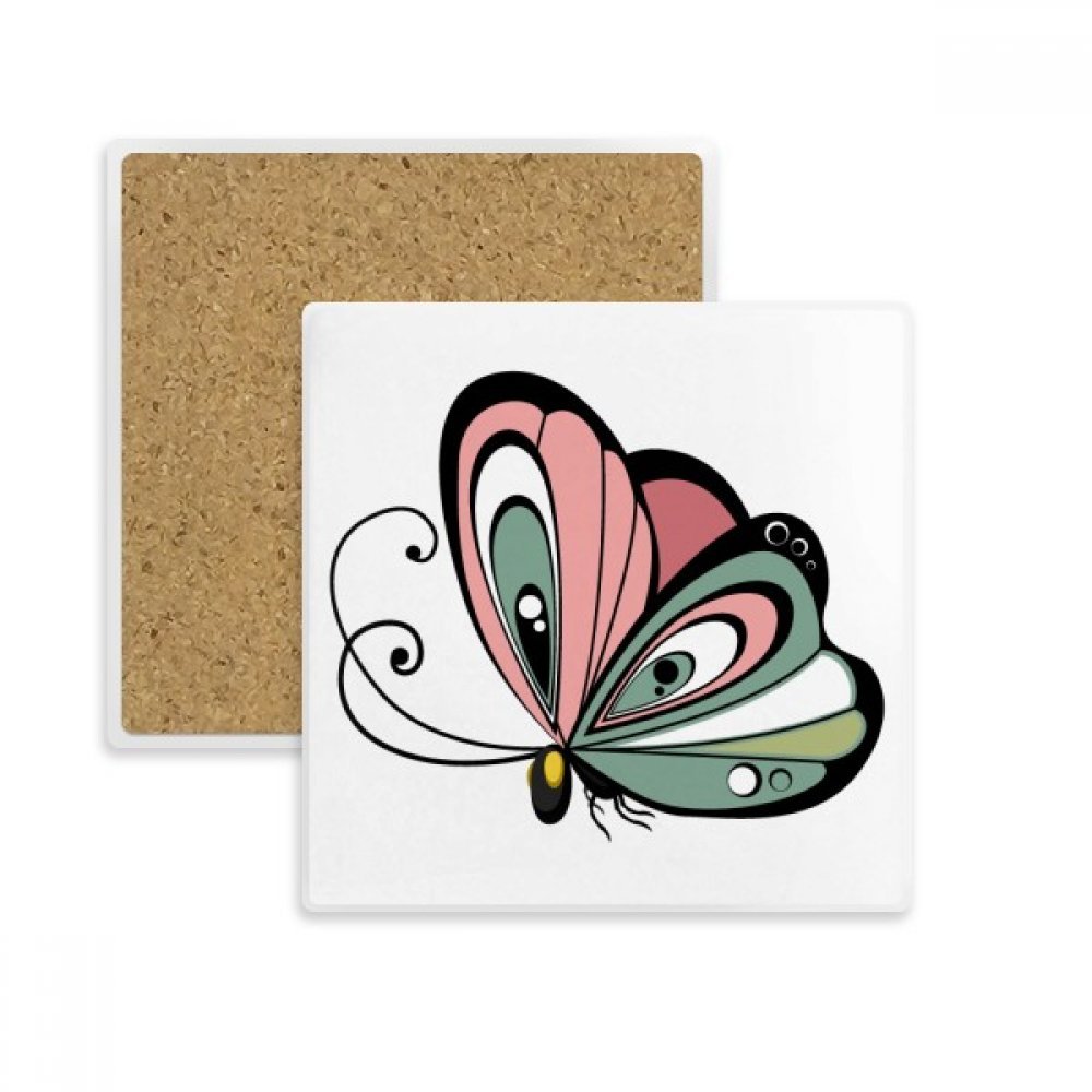 Tasse carrée et dessous de verre absorbant motif animaux pour cadeaux et boissons