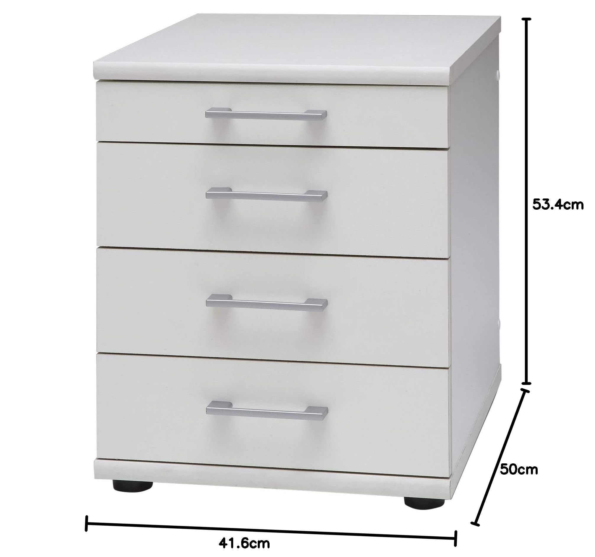 Partenaire mobilier Möbelpartner Milo 143613 Caisson De Bureau, Blanc