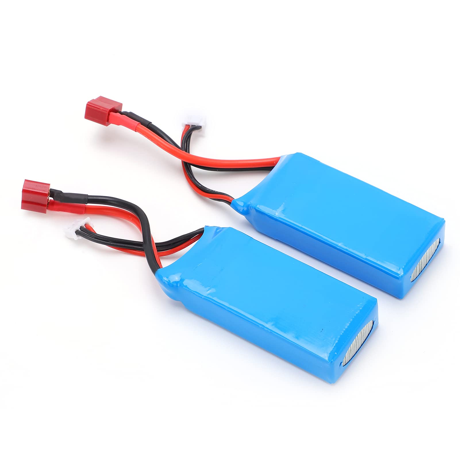 Dilwe 2 Batterie Al Litio 7,4V 1500mAh 15C Con Spina T Per Auto, Barca, Aereo Radiocomandato